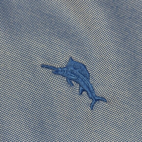 Tommy Bahama Men’s Shirt Five O'Clock Light Blue Polo - Picture 6 of 9